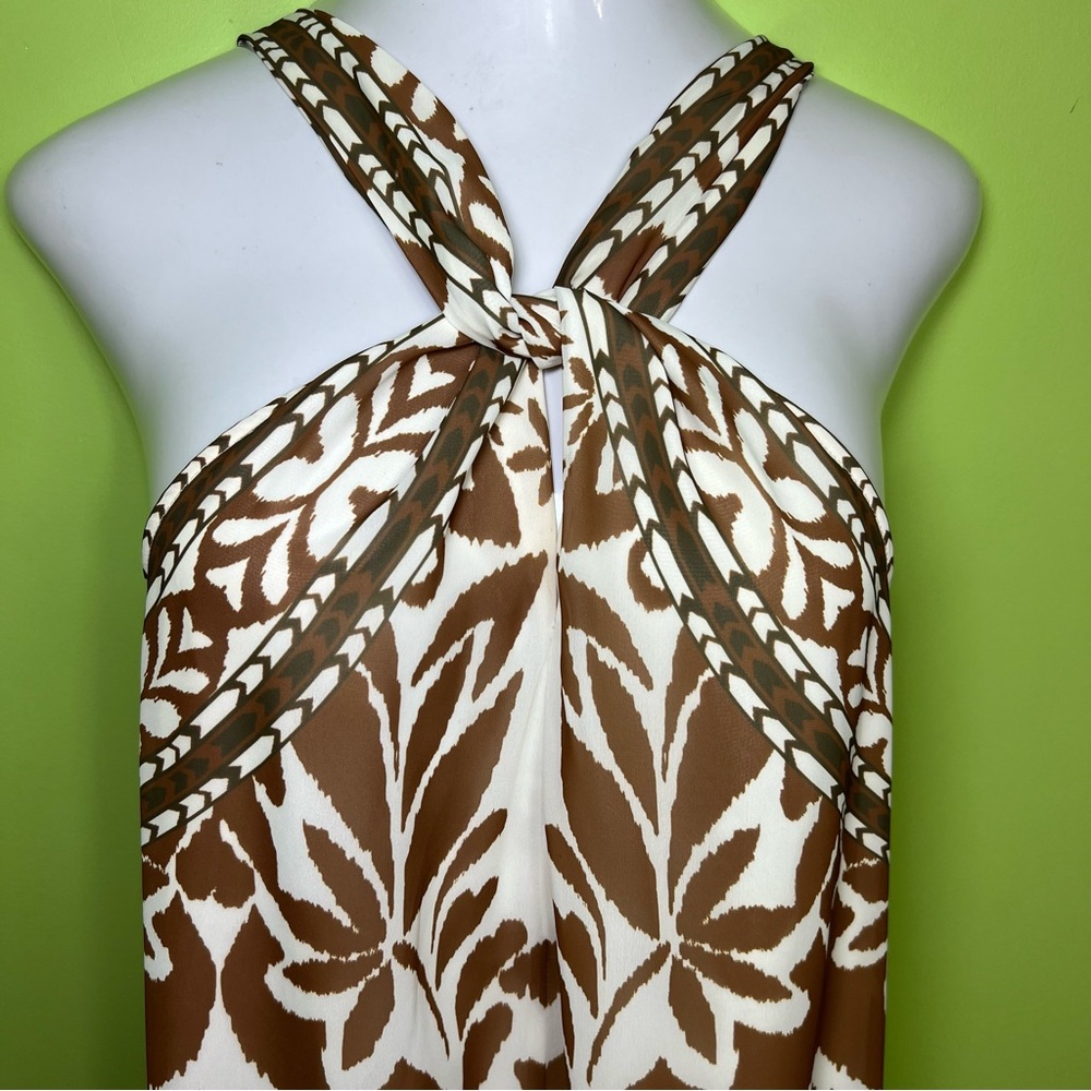 Vineet Bahl by Anthropologie Printed Halter Dress size M - Picture 3 of 10